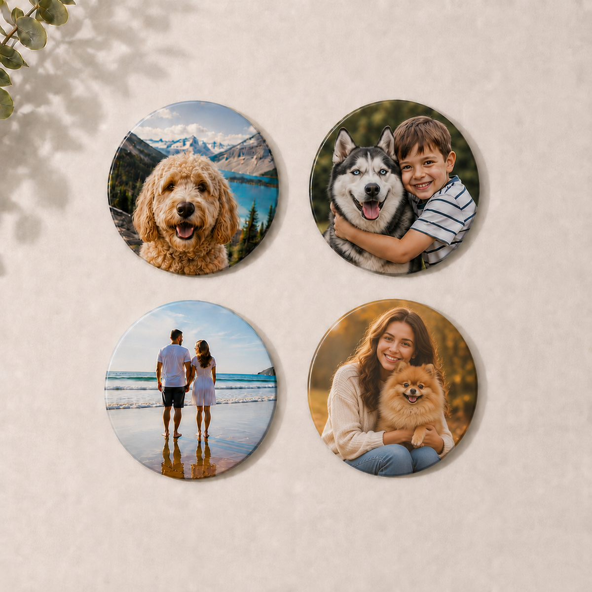 Custom Photo Magnet- Set of 4