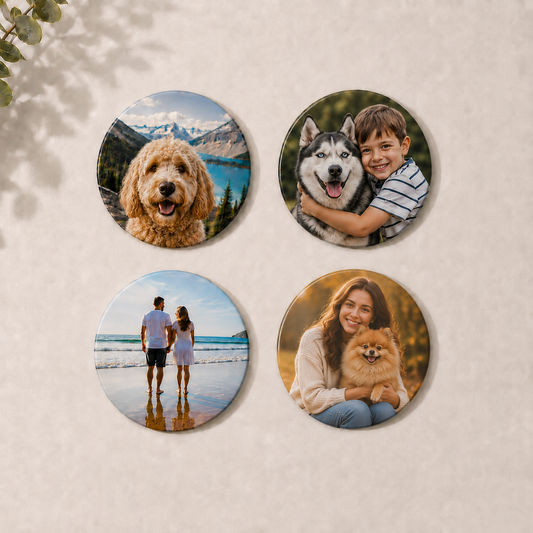 Custom Photo Magnet- Set of 4