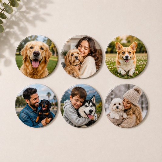 Custom Photo Magnet- Set of 6